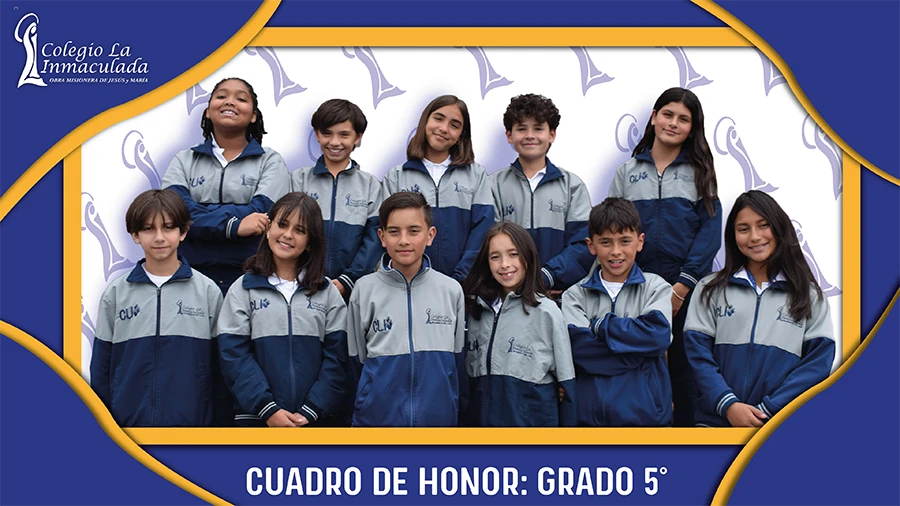 Cuadro de Honor Colegio La Inmaculada CLI